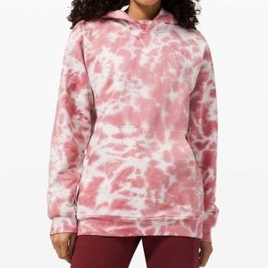 Lululemon All Yours Hoodie - Size 6 Pink Tie Dye